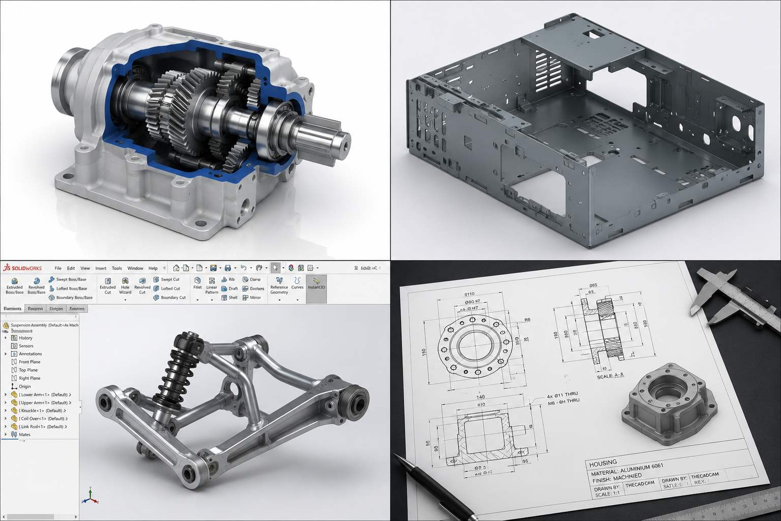 3D CAD design and manufacturing planning