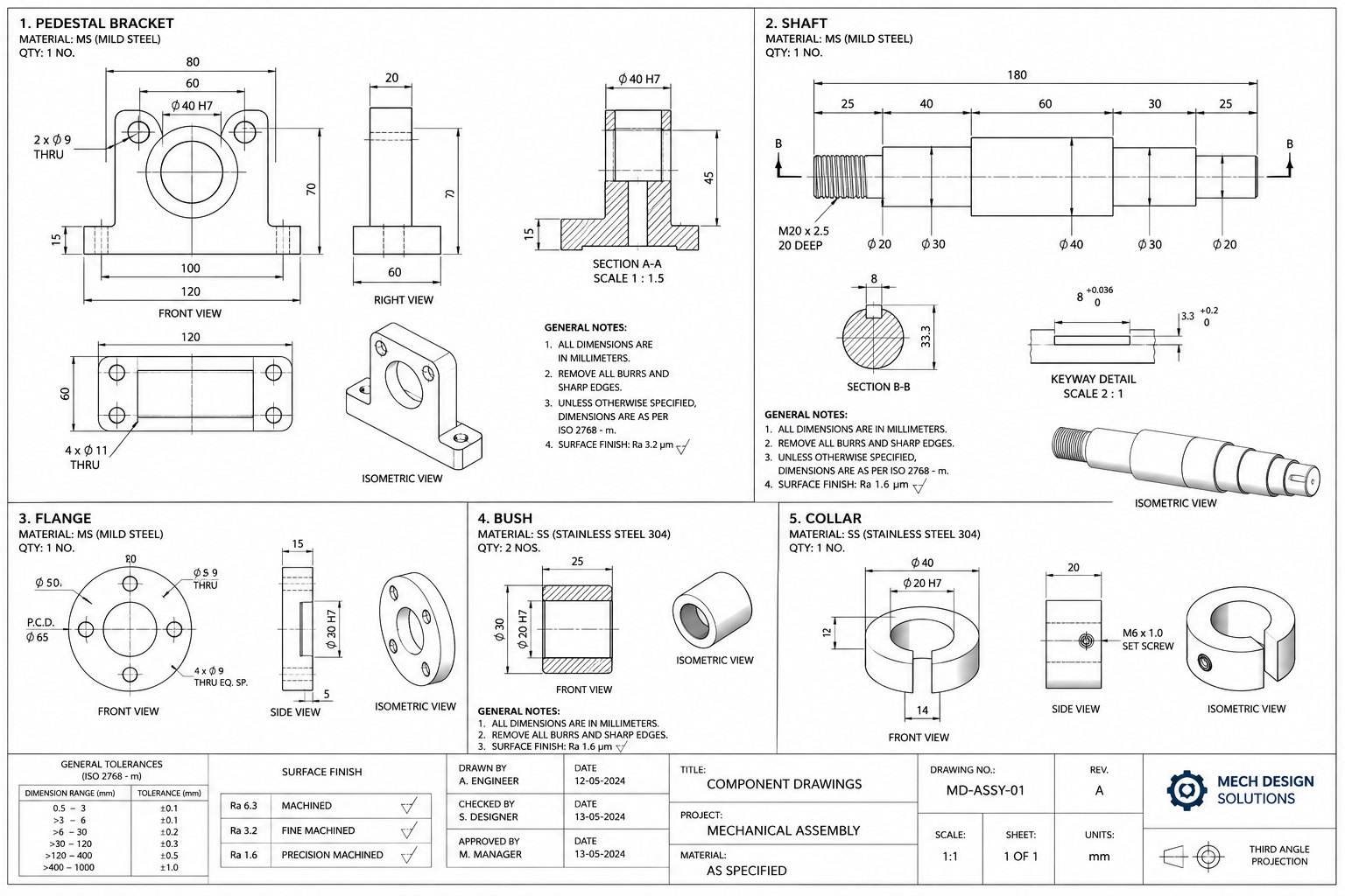 Engineering drawing documentation